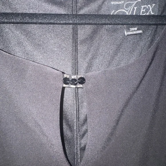 Alex Evenings Black Dress with Embellished Cuffs - Picture 3 of 4